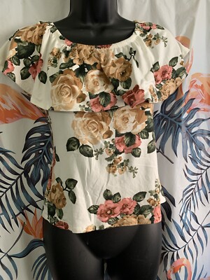 Adar s Floral Top Sz M (will fit a S)