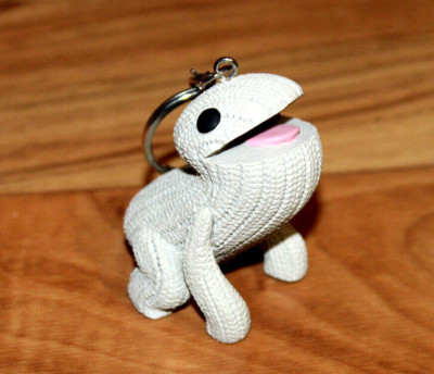 2014 Little Big Planet 3 promo Oddsock Mini Figure Keychain / Schlüsselanhänger