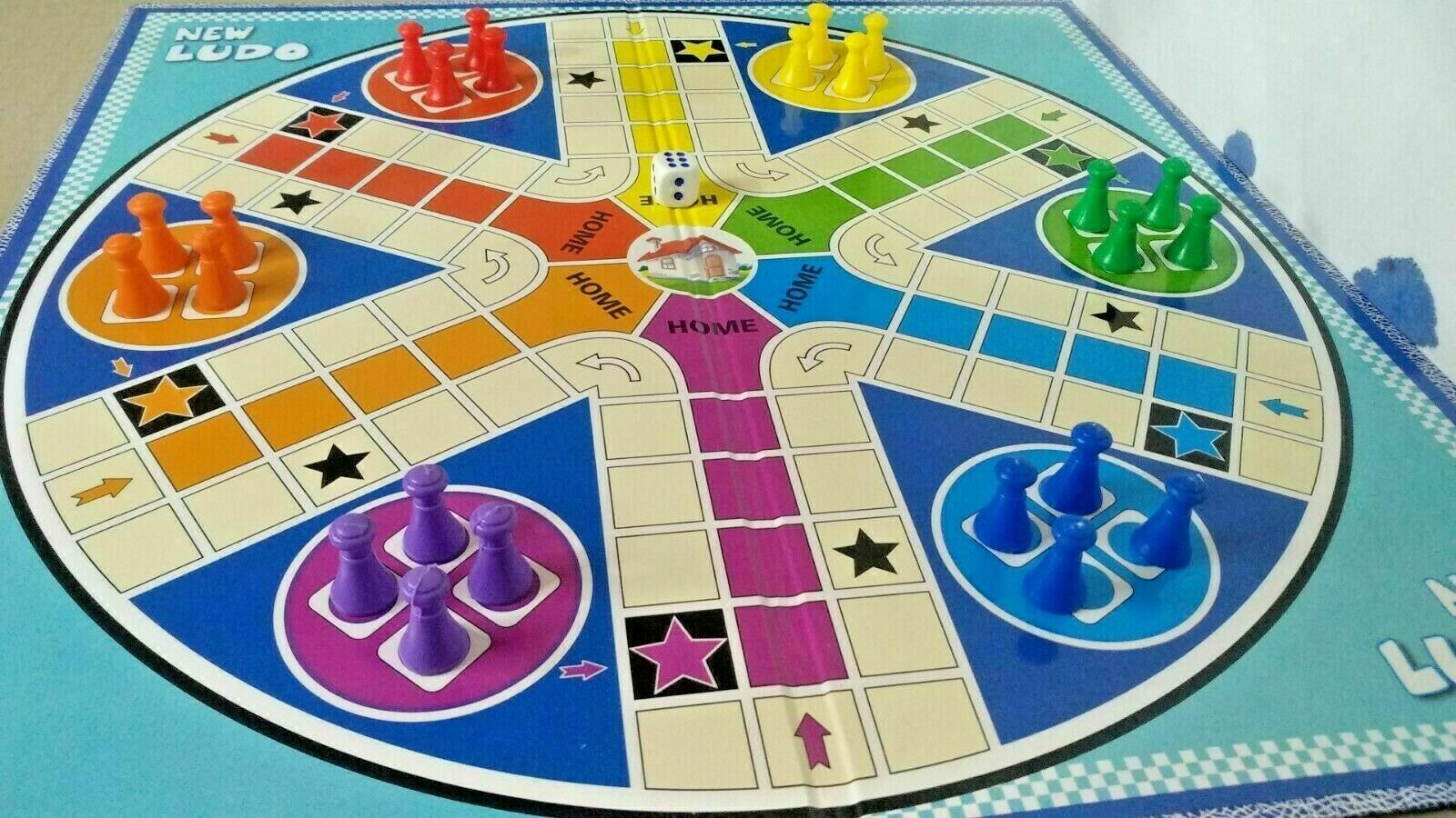 New Ludo Game - Traditional Ludo Board Game for Kids & Adults - 2 TO 6  PLAYERS | eBay