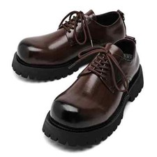 Men's Leather Shoes Formal Business Lace Up Casual British Wedding Formal Shoes