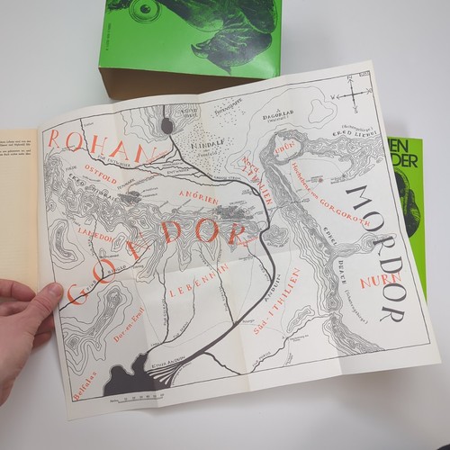 Der Herr Der Ringe 1+2+3 Carroux Übersetzung +Karten J.R.R. Tolkien Bücher | Gut - Bild 10 von 14