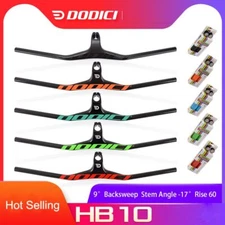 Carbon MTB Bicycle Integrated Handlebar -17° Mountain Bike Flat Bar 690-800mm