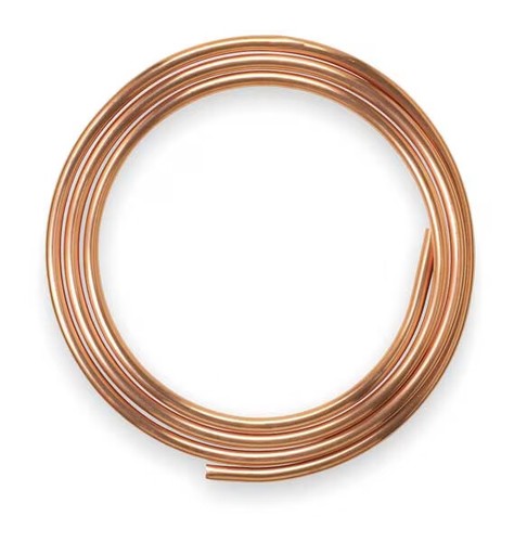 Coil Copper Tubing, 1/2 in Outside Dia, 20 ft Length, Type L LSC3020P