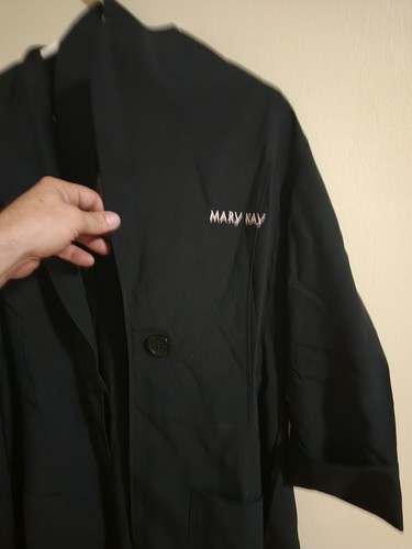 7 peace Set Kay Makeup Consultant Smock/Blazer/Uniform/Jacket With Belt Size L - Picture 15 of 23