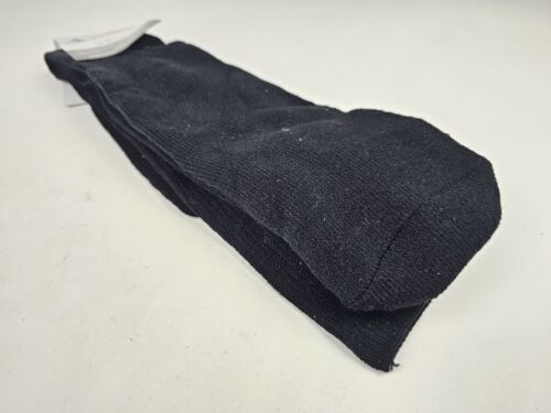 Knee High Long Athletic Sports Socks Football Soccer Baseball ADULT 9-11 BLACK - Picture 3 of 3