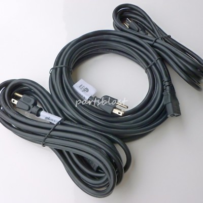 (3) Lot 25', 15', 10' Long HEAVY DUTY Amplifier MARSHALL POWER CORDS AMP Cable
