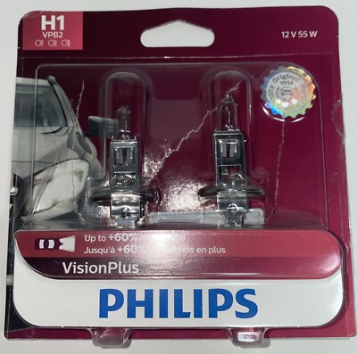 OpenBox Vision Plus 60% H1 55W Two Bulbs Head Light Low Beam Plug Play Replace