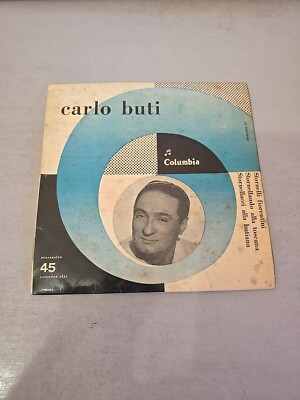   CARLO BUTI   STORNELLI FIORENTINI TOSCANA BUTIANA 45 EP ITALY PRESS 1956