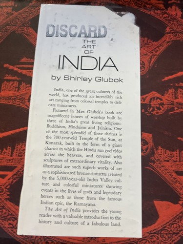 The Art of India (Hardcover) Shirley Glubok Macmillan Company Gerald Nook H1 - Picture 2 of 7