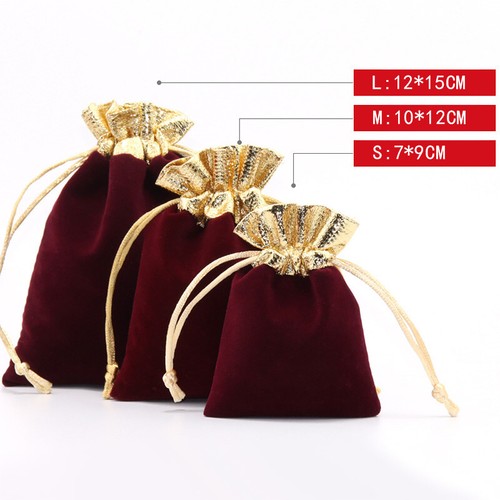10pcs Velvet Drawstring Jewelry Bag Gifts Pouch Candy Storage Bags Wedding Party - Picture 2 of 18