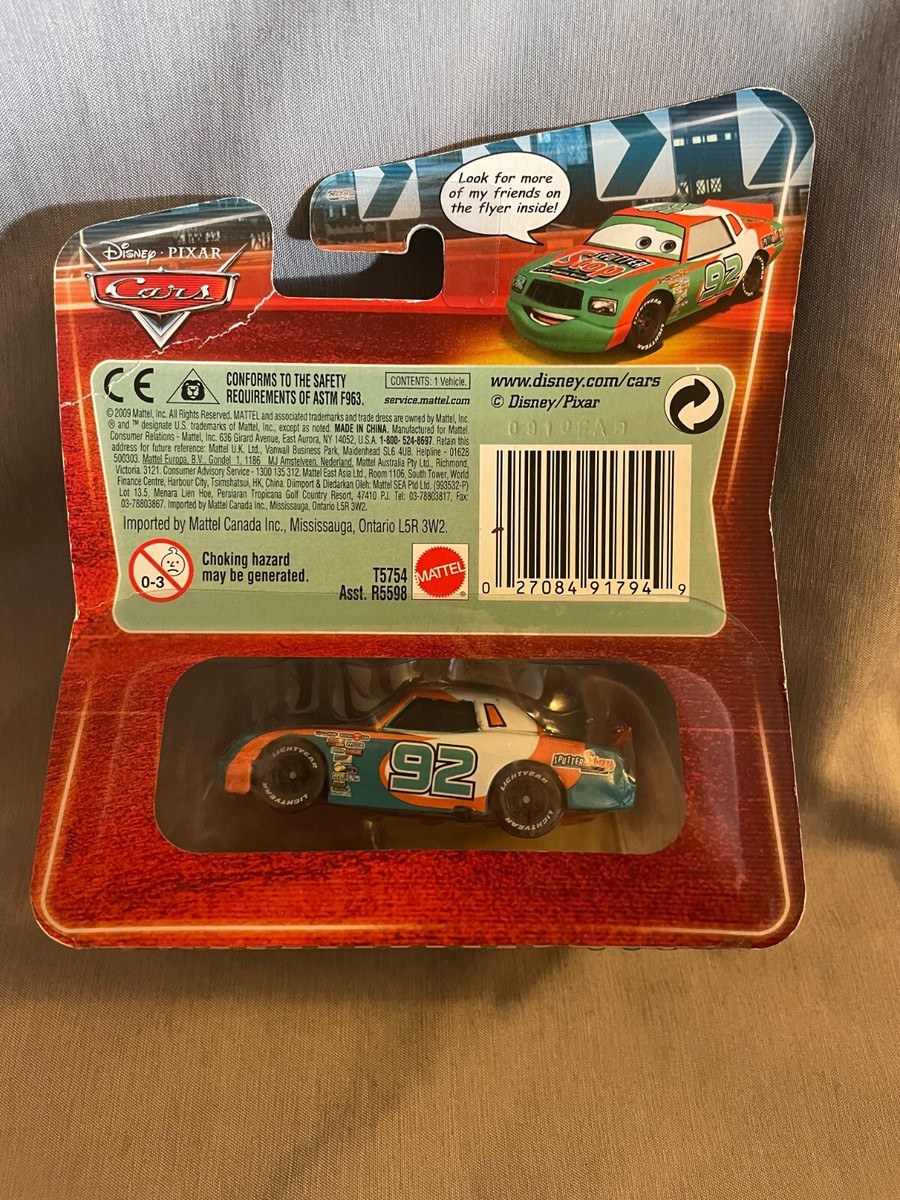 2009 Disney Pixar Sputter Stop no. 92 Synthetic Rubber Tires