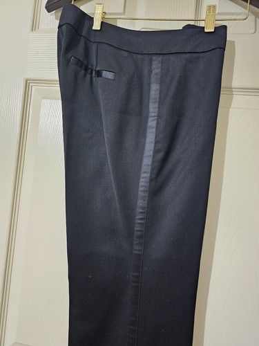 J. Pantalones de esmoquin Crew Favorite Fit para mujer negros 100 % lana virgen forrados talla 4 - Imagen 3 de 16