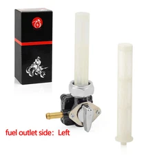 Fuel Valve Petcock 22mm Left exit For Harley VACUUM Petcock
