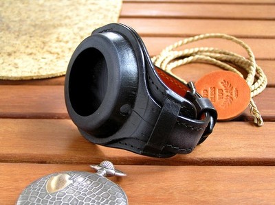 WW1 Trench Watch Strap | Leather Pocket Watch Band Case 48-53mm