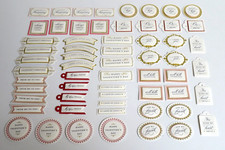 New ANNA GRIFFIN 60pc SET of VALENTINE'S DAY Layered 3D CARD TOPPER SENTIMENTS