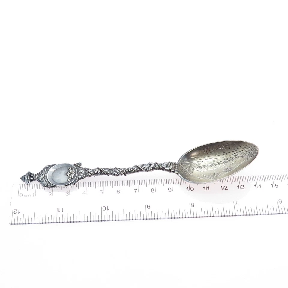 JOSEPH MAYER Sterling Vintage Mt. Rainier Seattle States & Cities Coffee Spoon - Image 3 of 4