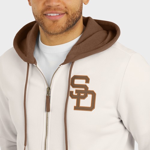 Men's Darius Rucker Collection by Fanatics Cream San Diego Padres Polar Fleece - Picture 6 of 6
