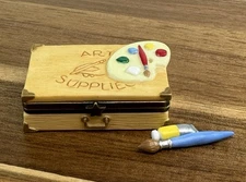 PHB Porcelain Hinged Trinket Box Art Supplies