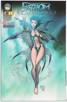 FATHOM BEGINNINGS #1 MICHAEL TURNER SUPANOVA ARMAGEDDON VARIANT NM+ 2005 ASPEN