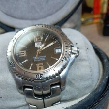 TAG Heuer Aquaracer Chronograph 43mm Blue Dial Quartz Watch From Japan