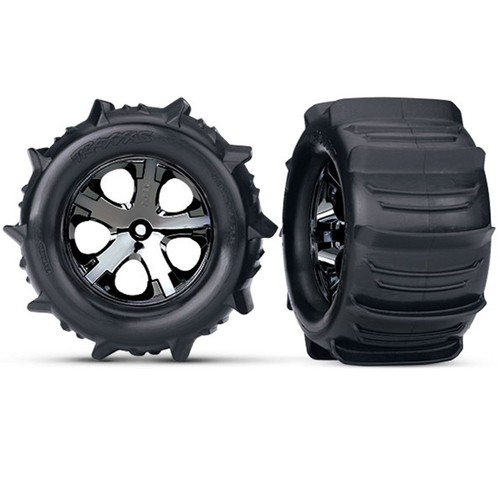 Traxxas 3773 all Star con Anaconda EP Pneumatico Posteriore e Ruota Model Car Parts, Cromato