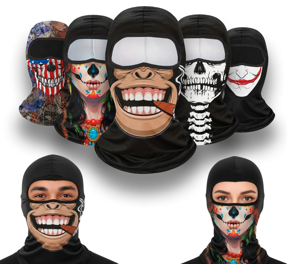 Funny Skull Face Balaclava Tactical Winter Ski Cycling Motorcycle Full FaceMask
