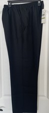 NWT - Color Black / Size 14 Alfred Dunner Women's Solid Pull On Pant