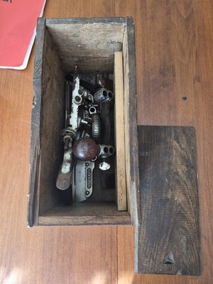 Stanley No. 45 In Box Antique Combination Plow/Beading Plane 18 Cutters In Box