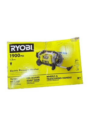 #ad #ad RYOBI 1900 PSI 1.2 GPM Cold Water Wheeled Corded Pressure Washer RY1419MT $109.99