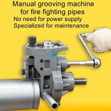 Hand-operated GR6 Steel/aluminum Pipe Rolling/convex Grooving Machine 1-6 Inch