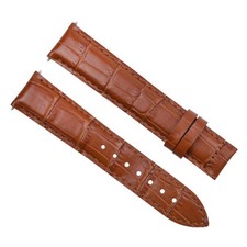 20MM LEATHER BAND STRAP FOR MAURICE LACROIX TAN/LIGHT BROWN TOP QUALITY