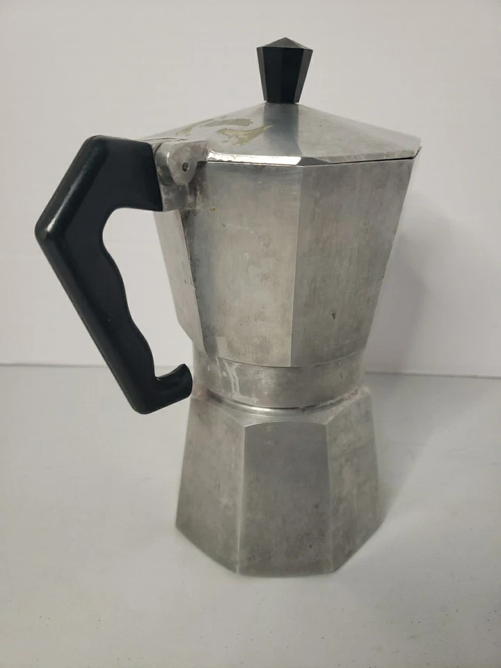 Olla Moka de aluminio vintage MCM Bialetti Moka Express 6 tazas Foto 3 de 4