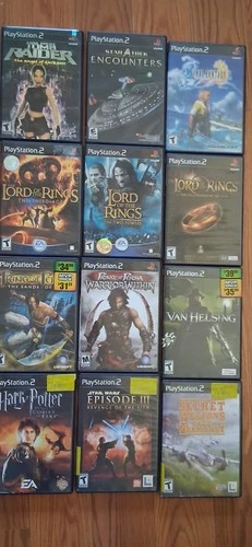 playstation 2 games lot