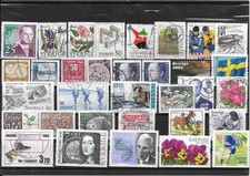 SUEDE : BEAU LOT DE TIMBRES OBLITERES