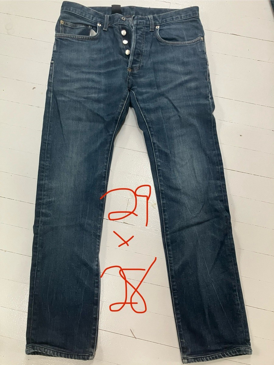 Dior homme ストレートデニム 29 DIOR HOMME Jeans 29 X 28 SLIM 17.5 CM Hem Altered EXTREMELY RARE