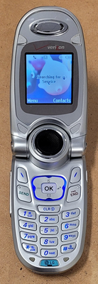 LG VX4650 - Silver and Gray ( Verizon ) Rare Cellular Flip Phone