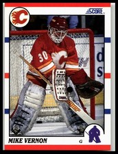 1990-91 Score American #52 Mike Vernon Calgary Flames