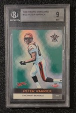 2000 Pacific Vanguard Peter Warrick RC BGS 9 Mint