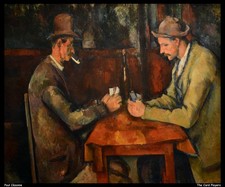 Paul Czanne the Card Players 3 O 1 Art Print Poster Wall Decor Home Exhibit Surr