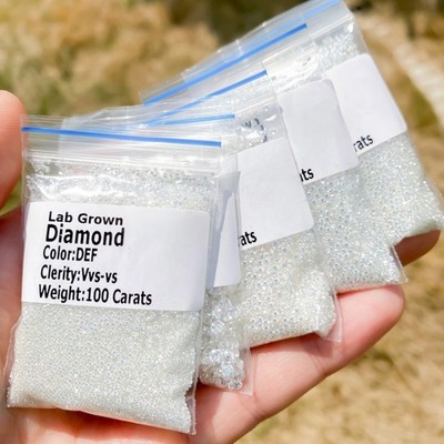 HPHT/CVD Lab Grown Diamond 100PCS 3.00 mm Round DEF VVS-VS Loose Lab Diamond
