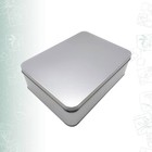1Pc Mini Portable Steel Cash Safe Box Fashion Letter Box Storage Case（Silver）
