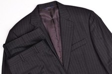 Brooks Brothers 1818 Madison Estrato Striped Suit 42R Pleated Pants 37x29