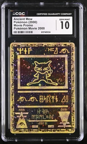 💥Ancient Mew Pokemon Movie 2000 Movie Promo Pokemon CGC 10 Gem Mint
