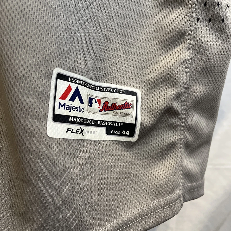 Jersey Arizona Diamondbacks Auténtico Sobre el Campo Base Flexible Zach Grienke - Gris/Rojo Foto 2 de 4