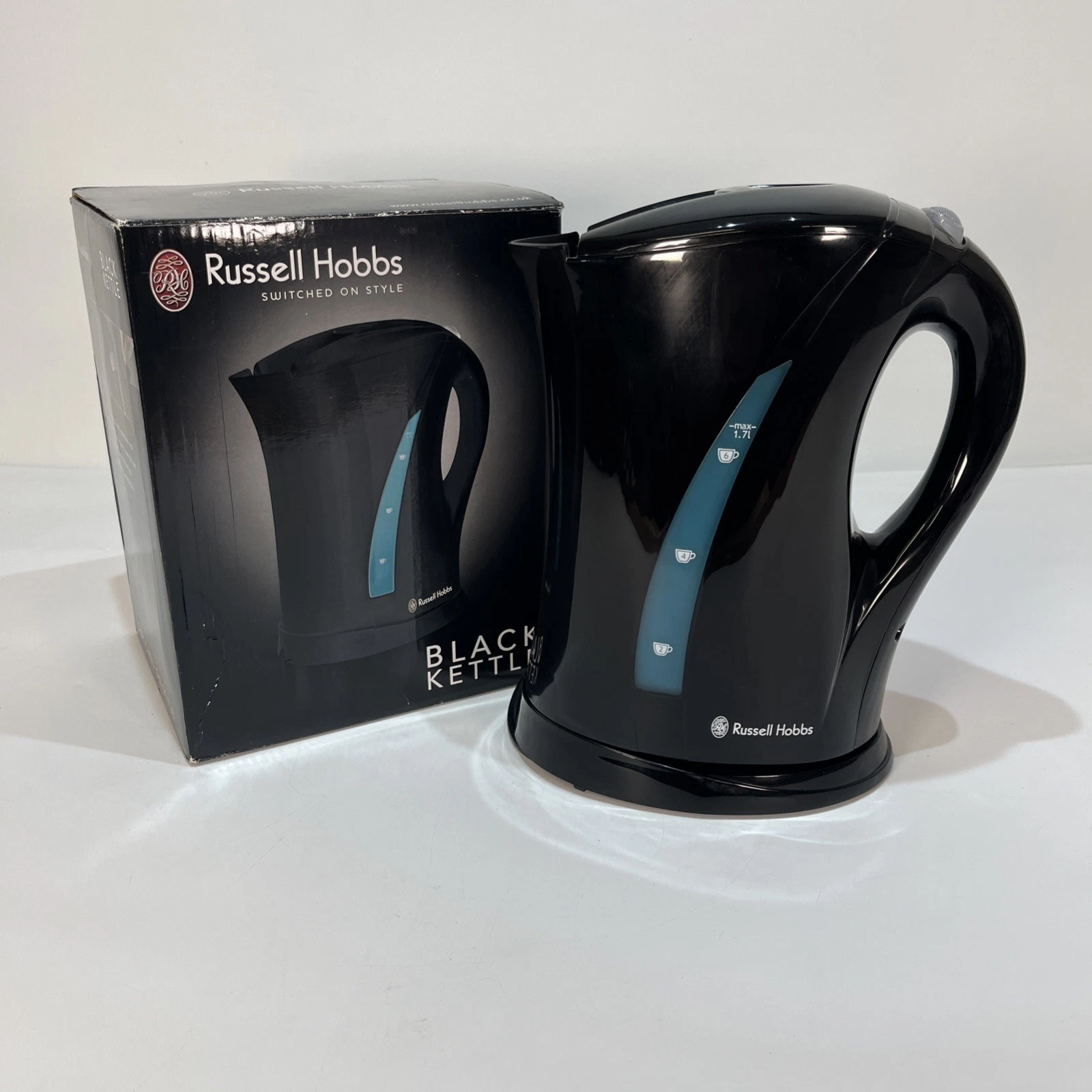 Russell Hobbs Kettle Black 1.7ltr Model 17876 Never Used