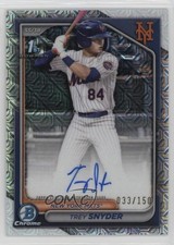 2024 Bowman Draft Chrome Prospect HTA Choice Refractor Trey Snyder Auto 0w7f