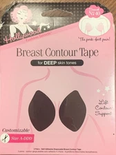 Hollywood Fashion Secrets. Breast Contour Tape For Deep Skin Tones NEW
