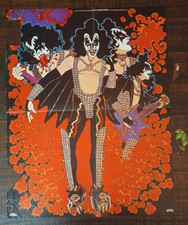 KISS Army Gene Simmons Solo Album Poster 1978 Vintage Aucoin Vintage Insert Used