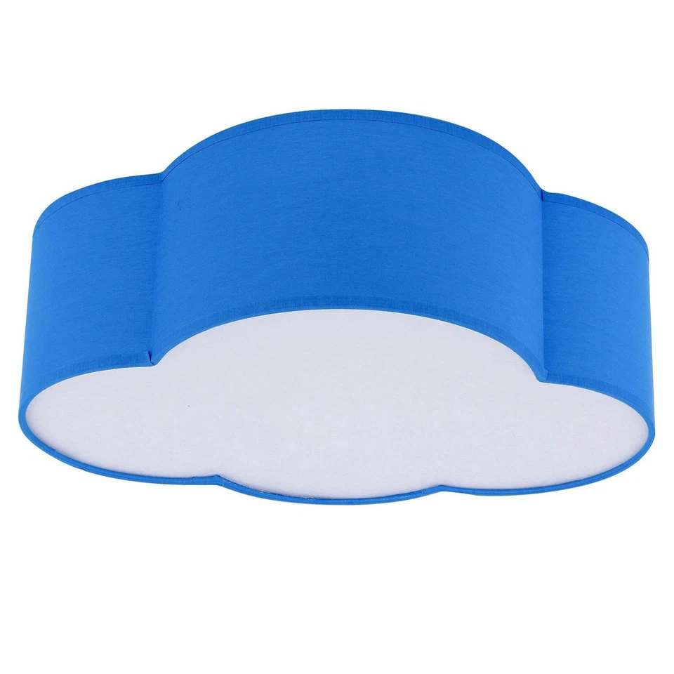 Lampe De Plafond Nuage Bleu En Tissu Pour Chambre D'Enfant - Photo 2/4