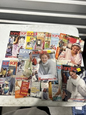Sandra, The Knitting Magazine Multi-years Lot Of 18 READ